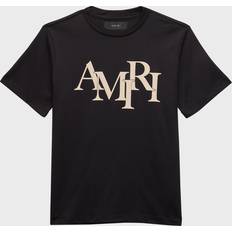 Amiri Girl's Staggered Logo-Print T-Shirt, 4-12 BLACK