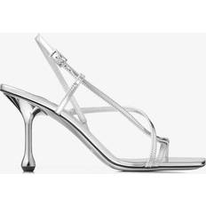 Synthétique Sandales à talons Jimmy Choo Womens Silver Etana Leather Heeled Sandals SILVER