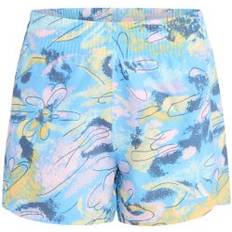 Adidas S Swimwear Adidas Girls 7-16 AEROREADY Elastic Waistband Printed Woven Pacer Shorts, Blue