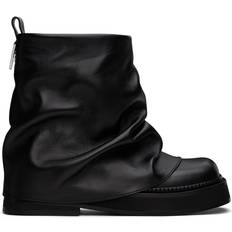 Silver Boots The Attico Black Mini Robin Combat Boots Black IT