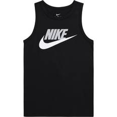 Black - Boys Tank Tops Nike Kids' Sportswear Essential Tank Top, Medium, Black