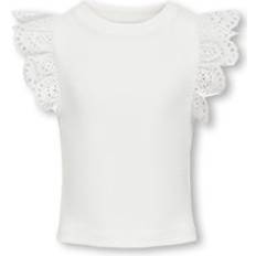 Natural T-shirts Children's Clothing Kids Only Kogdrea S/S top JRS T-Shirt white 13-14 Years