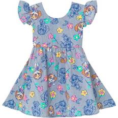 Dresses Paw Patrol Skye Floral Girls Chambray Skater Dress Toddler/Child Blue skye