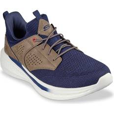 Skechers Hombre Zapatos bajos Skechers Relaxed Fit Slade - Breyer - Navy/Marrón Bronceado