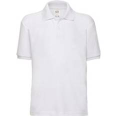 Pikéskjorter Fruit of the Loom Pique Polo Shirt White 12-13 Years