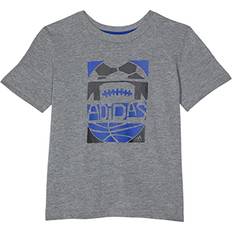 Tops Adidas Boys' Toddler Short Sleeve Field Goals Tee, Charcoal Grey Heather, 2T