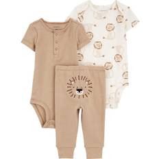 Carter's Baby Boys 3-pc. Bodysuit Set, Newborn, Brown Newborn