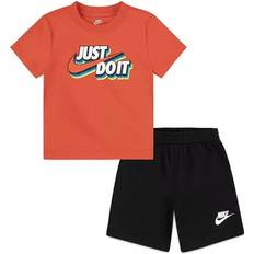 Nike Toddler Boys Fleece Short Set Black 2T