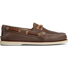 Gold - Men Boat Shoes Sperry mens Gold Ao 2-eye Boat Shoe, Brown, Wide