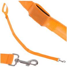 LED självlysande hundkoppel 2,5x120cm orange