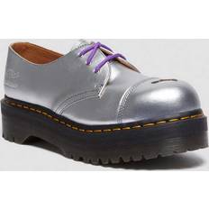 Grey Oxford Dr. Martens 1461 Platform MADEME Leather Oxford Shoes - Silver