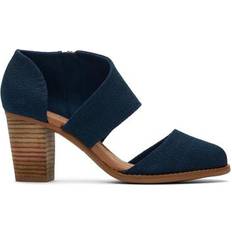 Toms Women Heels & Pumps Toms Women's Blue Yarn Dye Milan Heels Shoes