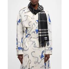 Burberry Men Scarfs Burberry Check Cashmere Scarf Dnu Pack - Black/Calico