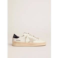 GOLDEN GOOSE 43 Scarpe GOLDEN GOOSE Stardan Uomo Con Stella - Grigio Ghiaccio E Talloncino Blu