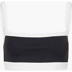 Womens Black/white Monah Rigor Square-neckline Stretch-woven bra BLACK/WHITE