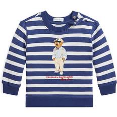Polo Ralph Lauren Vita Sweatshirts Polo Ralph Lauren Sweatshirt Marinblå/Vit m. Gosedjur 74 Sweatshirt