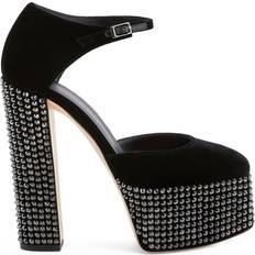 Giuseppe Zanotti Baby Strass Pumps with Crystal Embellishments - Black
