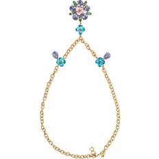 Dolce & Gabbana Halsband Dolce & Gabbana kristalle blume chocker kette blau gold necklace 09257