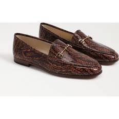 Leather Loafers Sam Edelman Women's Loraine Loafer Flats Stable Brown