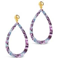 Sterling Forever 14K Plated Resin Drop Earrings