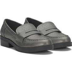 Leather Loafers Lucky Brand Floriss Pewter Women's Shoes 9.5 Medium