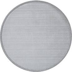 Poliéster Individuales Mode Living Lexington Placemats Set of 4 Individuales Plata, Gris