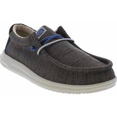 Men - Multicolored Loafers Hey Dude Wally H2O Mesh Mens Black Slip On