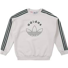 Fleece Sweatshirts Børnetøj adidas Junior Girl's Logo Crew Sweatshirt - White