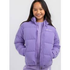 Champion Outerwear Children's Clothing Champion Girls' Rochester Hooded Puffer Jacket in Cotton Lavender Field