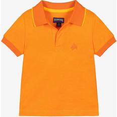 Orange Polo Shirts Children's Clothing Vilebrequin Boys Orange Cotton Polo Shirt 8 year