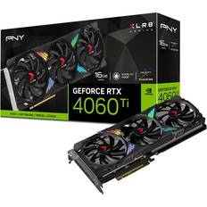 16 Go - GeForce RTX 4060 Ti Cartes Graphiques PNY GeForce RTX™ 4060 Ti 16GB XLR8 Gaming Verto RGB Triple Fan Graphics Card DLSS 3 HDMI 3 x DP