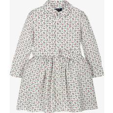 Dresses Polo Ralph Lauren Girls Ivory & Pink Floral Cotton Dress