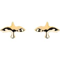 Emma Israelsson Smycken Emma Israelsson Organic Dove Pin Earrings Gold
