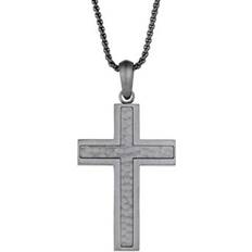 Stainless Steel Charms & Pendants Overstock Sold by: Lavari Jewelers, Stainless Steel Cross Pendant with Goldtone Ion Plated Screws on Round Box Chain