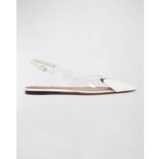 Alaïa White 'Le Cœur' Ballerina Flats 010 BLANC OPTIQUE IT