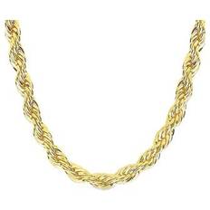 Sterling Forever 14K Plated Rope Twist Chain Necklace