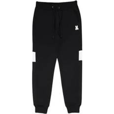 Psycho Bunny Pants Psycho Bunny Men's Wilkes Sweatpants Black/White B6P261W1FT-BLK