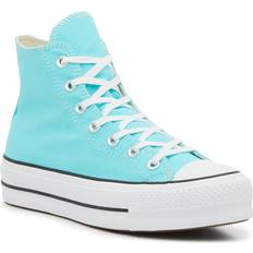 Turquoise - Women Shoes Converse Chuck Taylor Lift Hi Platform Womens