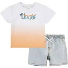 Children's Clothing Levi's Baby Boys Beach Logo Graphic Tee and Shorts Set