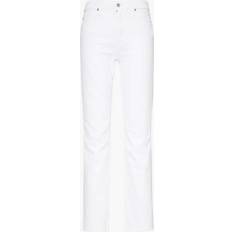 AG Womens White Mari Straight-leg High-rise Stretch-denim Jeans WHITE