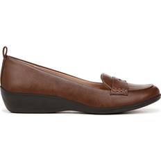 Damen - Kunstleder Loafers Life Stride Ivonne Shoes Dark Tan Faux Leather