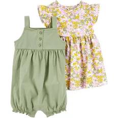 Mehrfarbig Sonstige Sets Carter's Baby Piece Dress and Romper Set Green 18 months