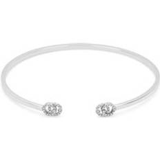 Femme - Or Blanc Bracelets Gucci GG Running 18ct White Gold Diamond Bangle 17cm