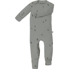 9-12M Nightwear Gunamuna Convertible Pajama, Forest Green, 18-24M Silky, Lighweight Bamboo Maisonette