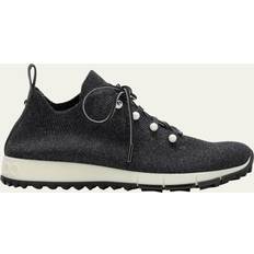 Jimmy Choo Women Trainers Jimmy Choo Knit Low Top Sneakers - Black Mix