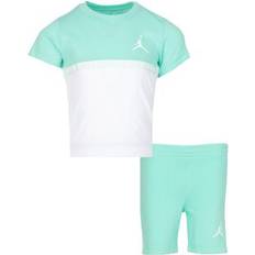 Children's Clothing Nike Toddler Jumpman Blocked Taping Tee & Shorts Sets - Emerald Rise