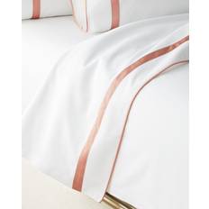 Cotone Egiziano Biancheria da Letto Matouk Louise King Flat HAZY Bed Sheet Blue