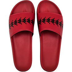 Mens red logo slides