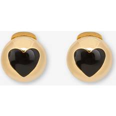 Moschino Heart Motif Clips - Black