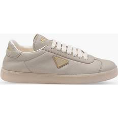 Prada Women Trainers Prada Womens Grey Brand-patch Leather Low-top Trainers Eur Women GREY